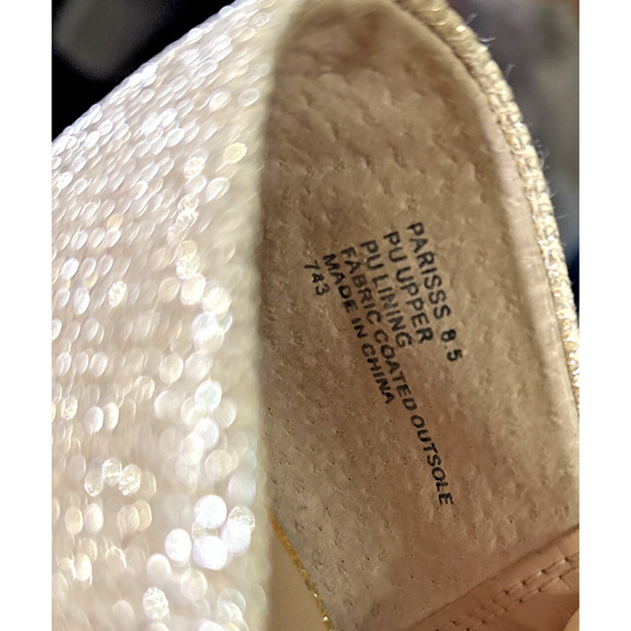 Betsey Johnson Gold Glitter Bow Stiletto Heels Pumps Women’s Size 8.5 - Picture 10 of 10